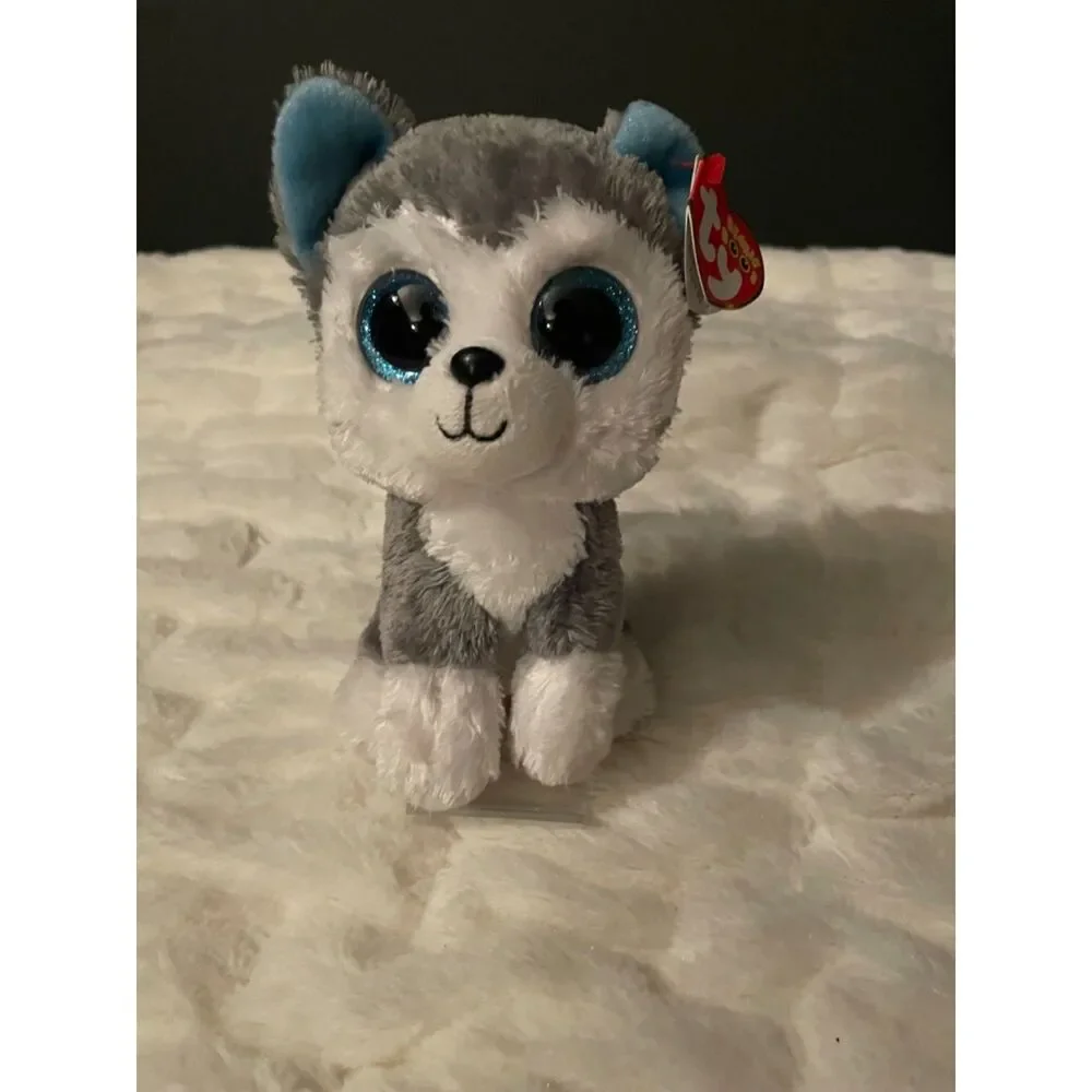 NEW Ty Beanie Boos “Slush” the Husky Puppy Dog 6” Plush